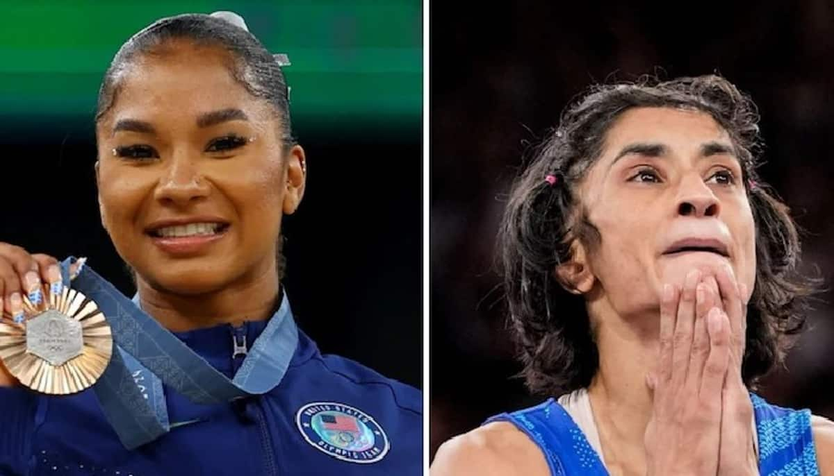 American gymnast Jordan Chiles asked to return Bronze will it impact Vinesh Phogat plea verdict kvn