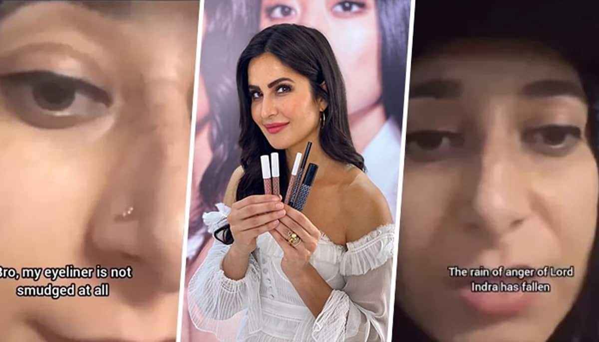 Bangalore Katrina Kaif's Kay brand eyeliner lasted or vanished in heavy rain? Woman's review video goes viral RBA