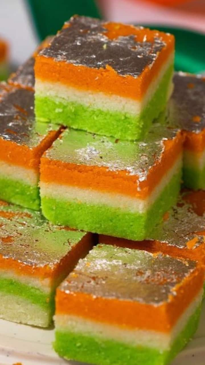 How to Make Tricolour Coconut Barfi for Independence Day 2024 iwh