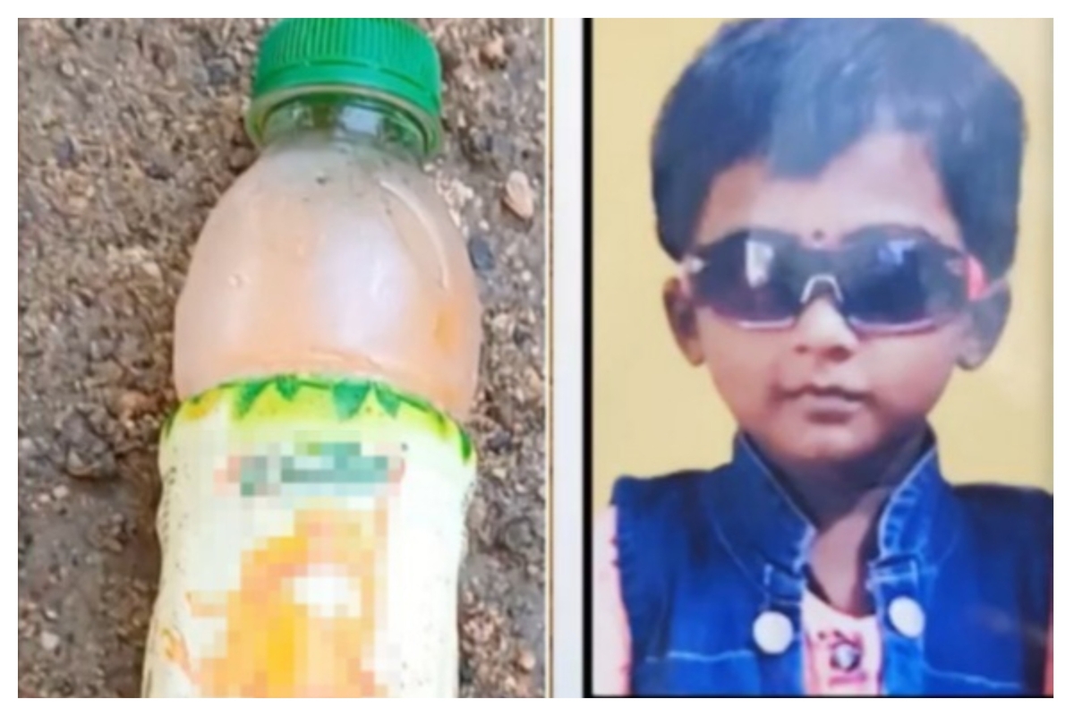 5 years old child died who drank a 10 rupees cool drinks in tiruvannamalai district vel