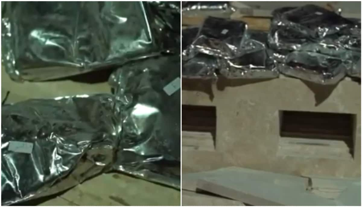 sharjah police caught 226kg of drugs hidden inside marble stones