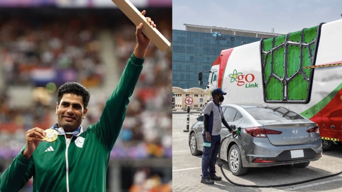 Pakistan Athlete Arshad Nadeem Who won the Gold Medal in Mens Javelin Throw at 2024 Paris Olympics and received various Gifts like Suzuki Alto Car rsk