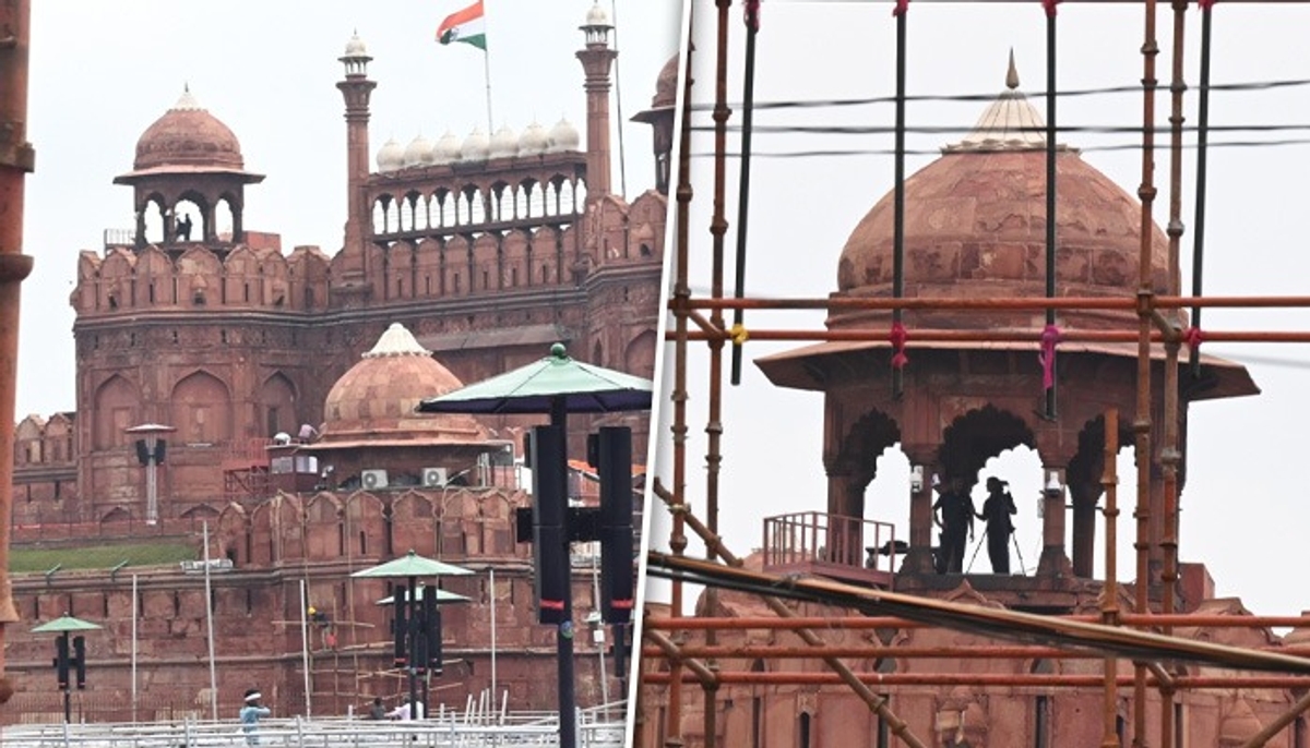 Red Fort gears up for Independence Day 2024: Preparations in full swing (WATCH) AJR