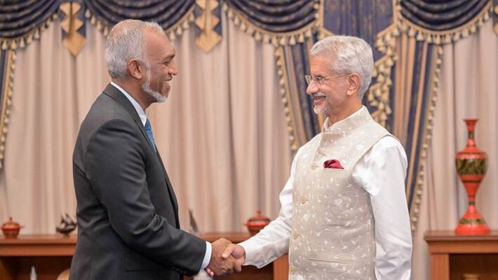 Muizzu With Jaishankar