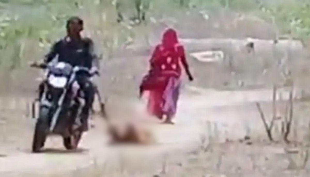 Rajasthan SHOCKER! Man drags wife behind bike after she wanted to visit sister, arrested (WATCH) AJR