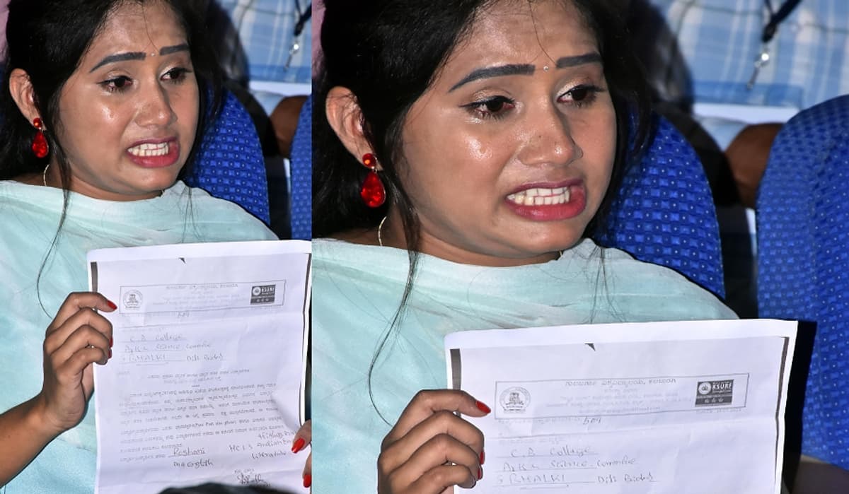 The hand of the woman who came to get the gold medal was accompanied by a letter of regret student Roshani crying gvd