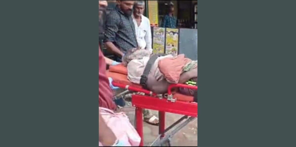 old man sick at street taken to hospital volunteers to find the relatives and hand him over