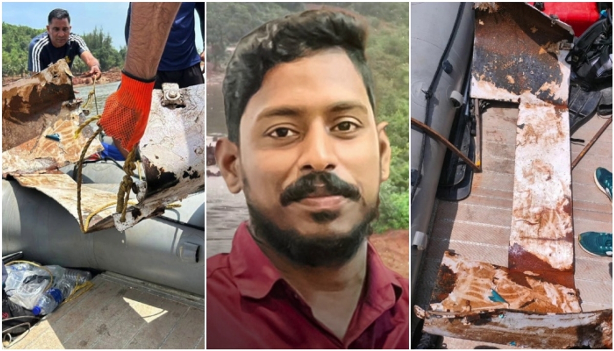 Karnataka: Navy recover metal parts from riverbed amid challenges in search for Kerala lorry driver Arjun dmn