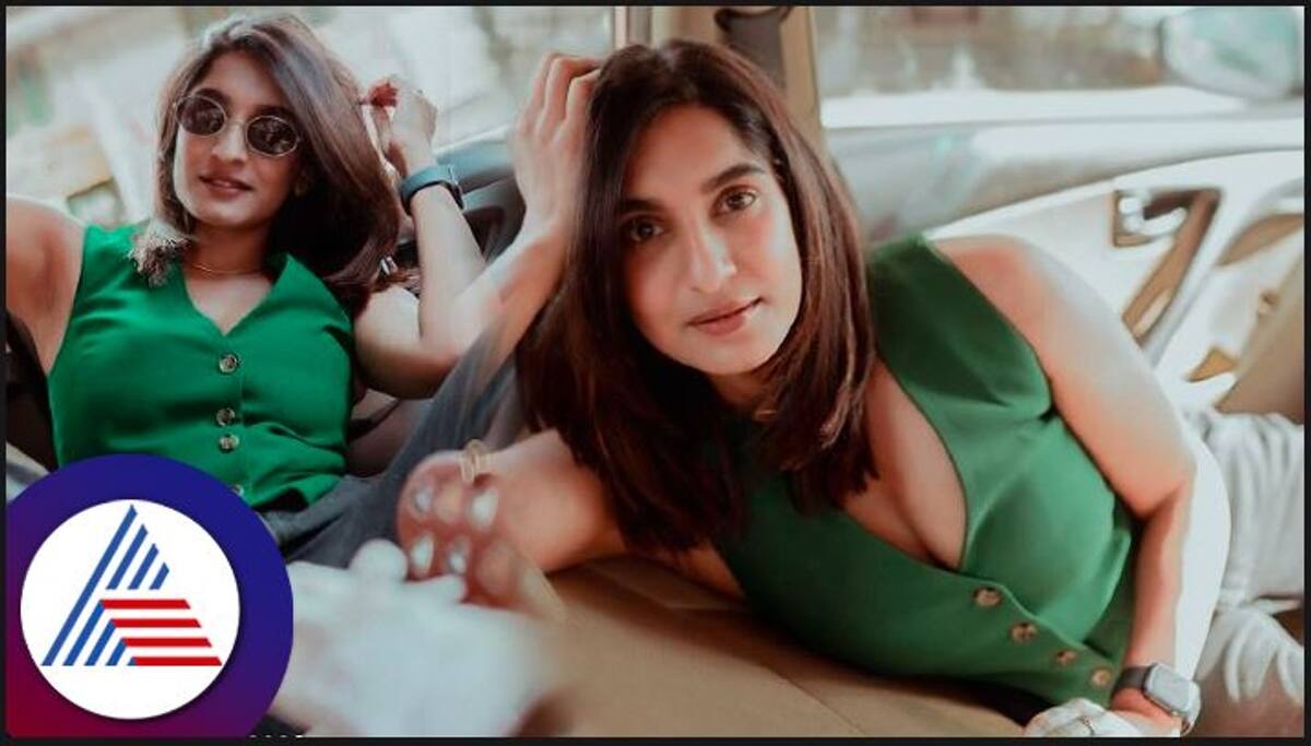 Bigg boss Krishi Thapanda hot pose sleeping inside car goes viral vcs