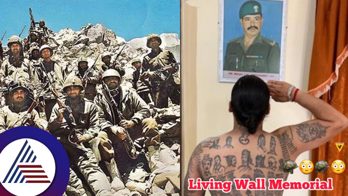 Living Wall Memorial UP Man Tattoos Names Of 631 Soldiers On His Body depsite of doctors warning suc 