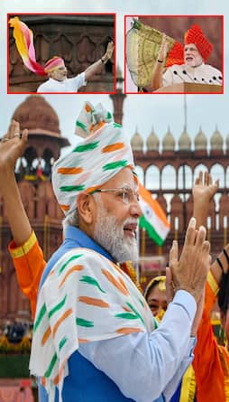 PM Modi Fashionable Turbans on Independence Day from 2014 to 2023 san