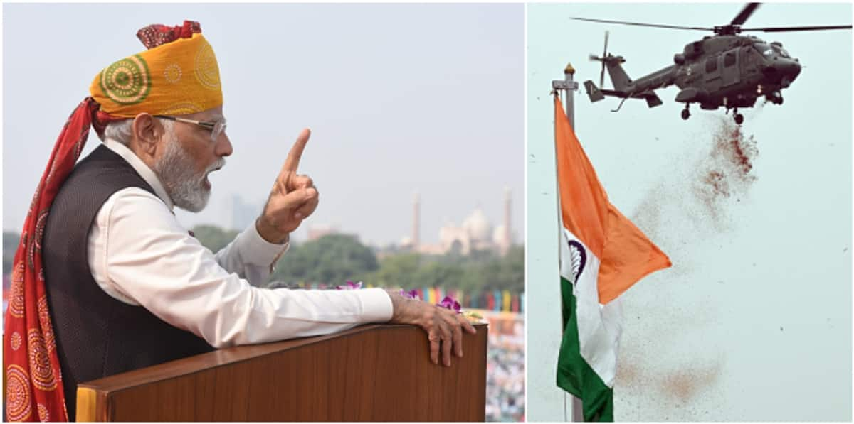 Independence Day! Prime Minister Modi hoisted the national flag for the 11th time tvk