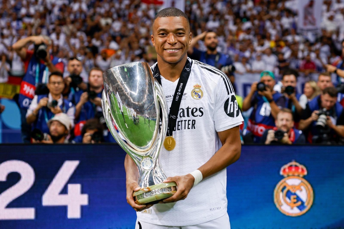 Football Kylian Mbappe scores on dream Real Madrid debut, cherishes 'great night' after UEFA Super Cup win (WATCH) snt