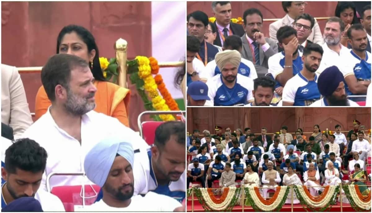 Independence Day Celebration Allegation that Rahul Gandhi was given back seat in Red Fort