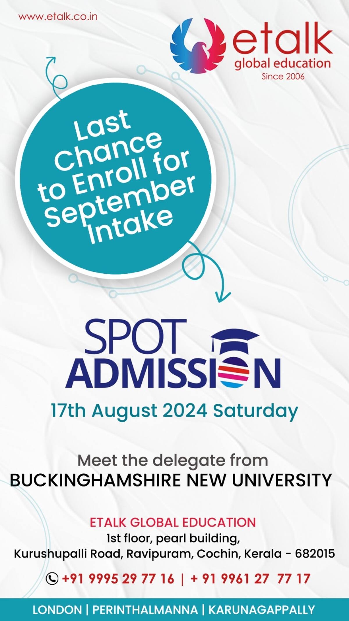 study in the uk Buckinghamshire New University e talk 