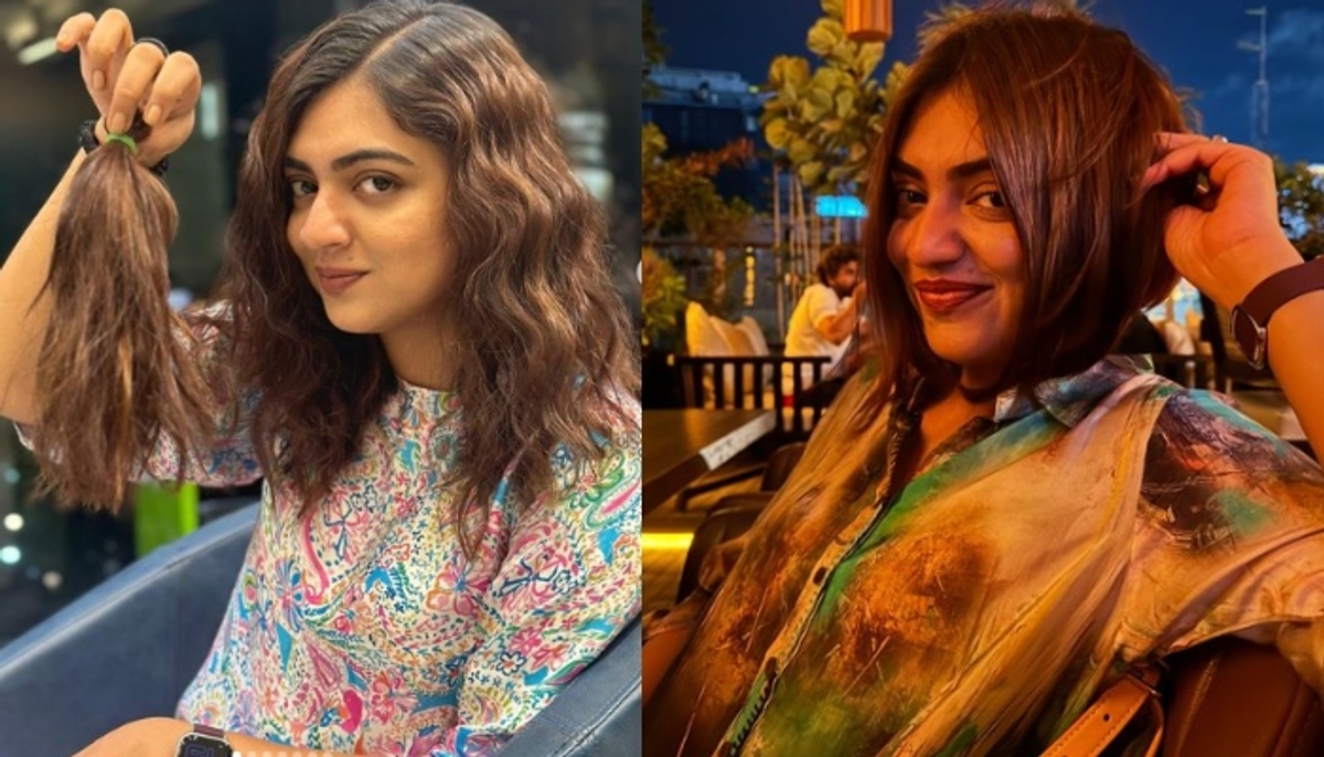 actress nazriya nazim share hair cut photos goes viral 