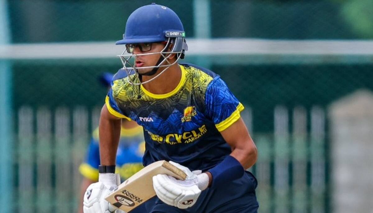 KSCA Maharaja T20 Samit Dravid debut for Mysore Warriors score 7 runs against Shivamogga Lions kvn