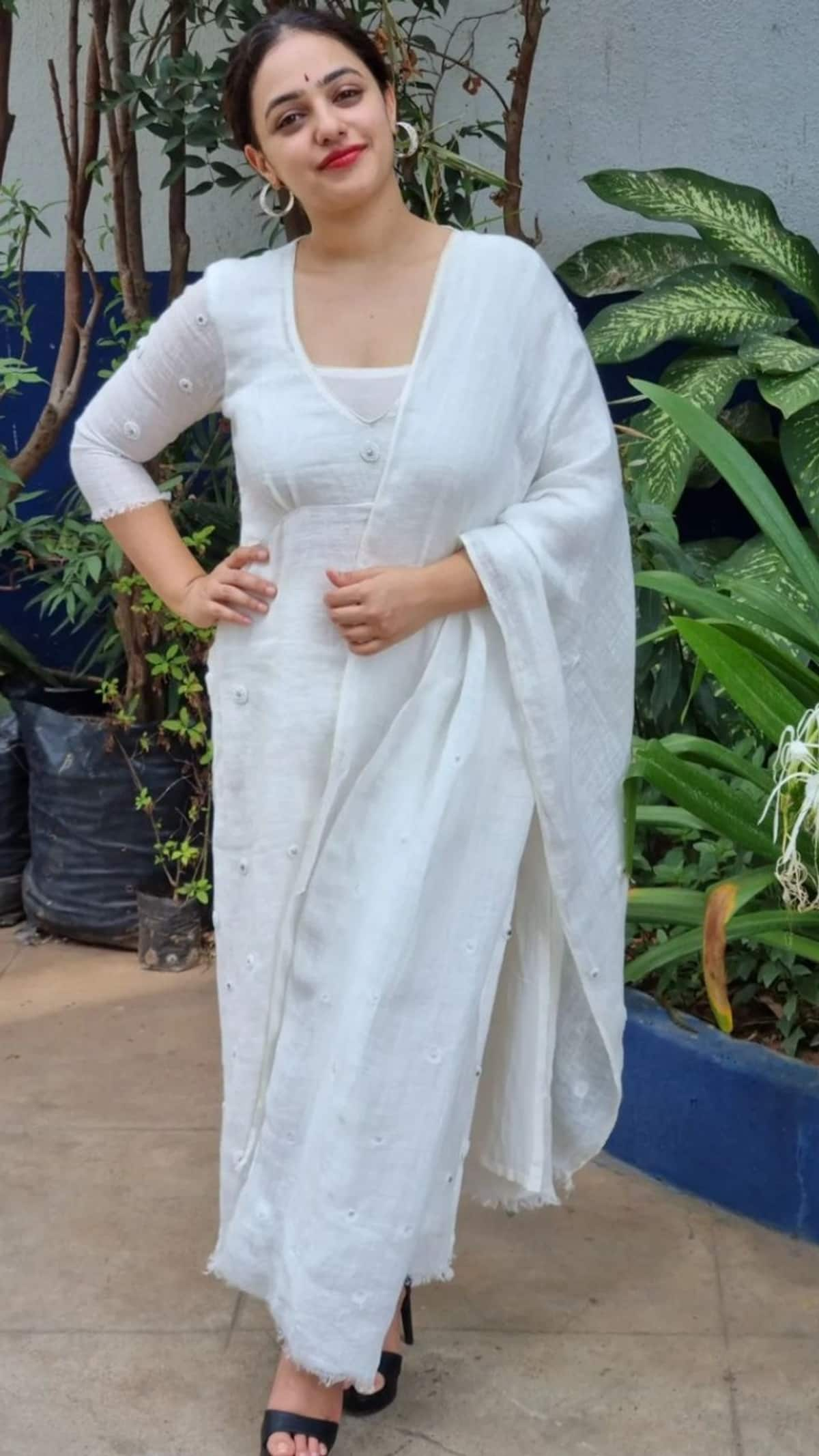 national film awards 2024 Nithya menen salwar suit saree design 