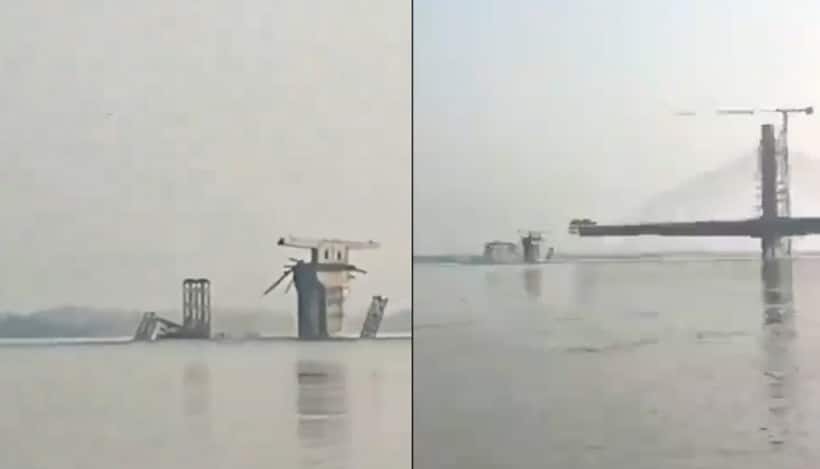 Bihar bridge collapse: Under construction structure over river Ganga falls again (WATCH)