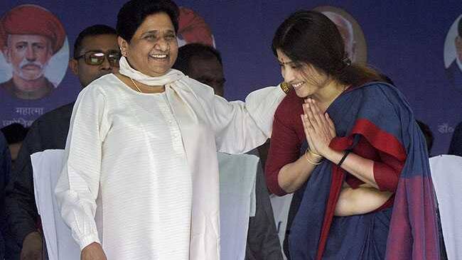 Mayawati and Dimple Yadav