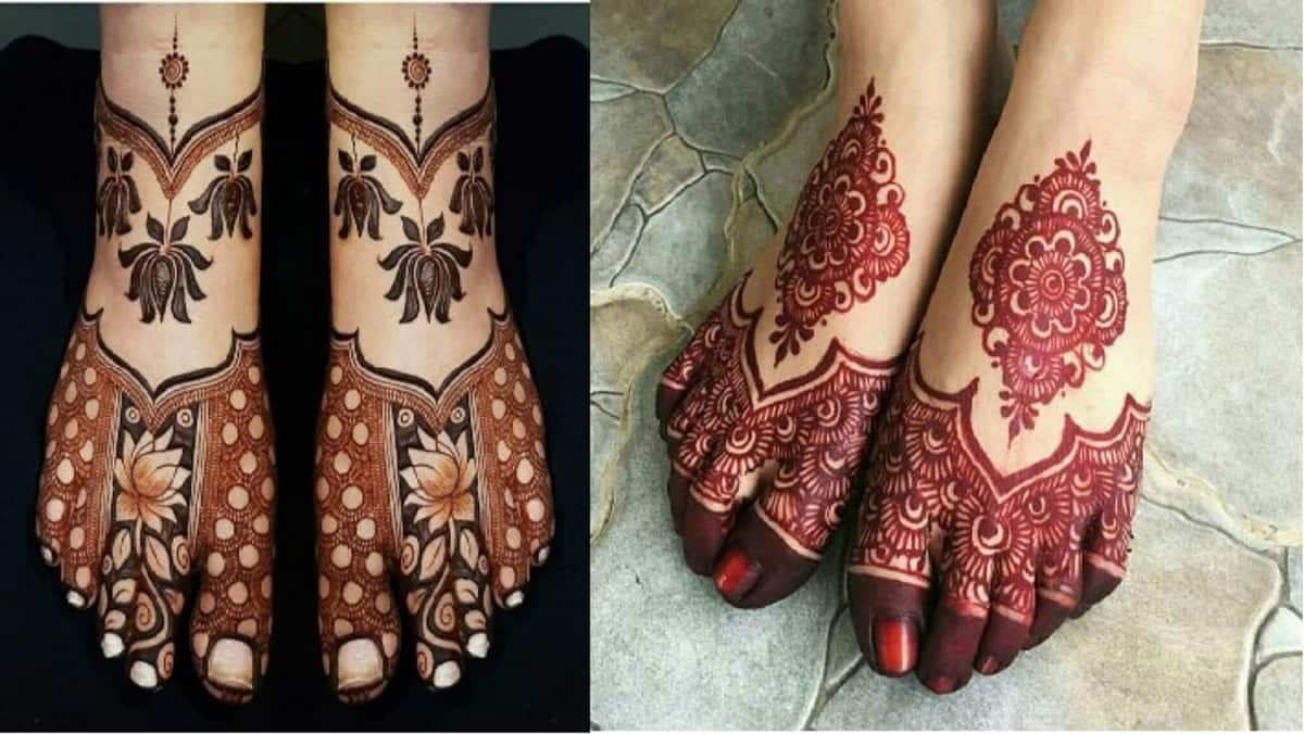 latest raksha bandhan foot Mehndi designs patterns 2024 