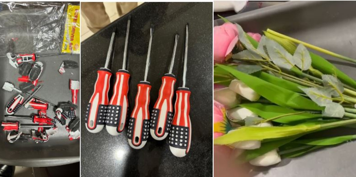 screwdriver and a plastic flower at first glance  woman arrested in the inspection nedumbassery Cochin International Airport airport