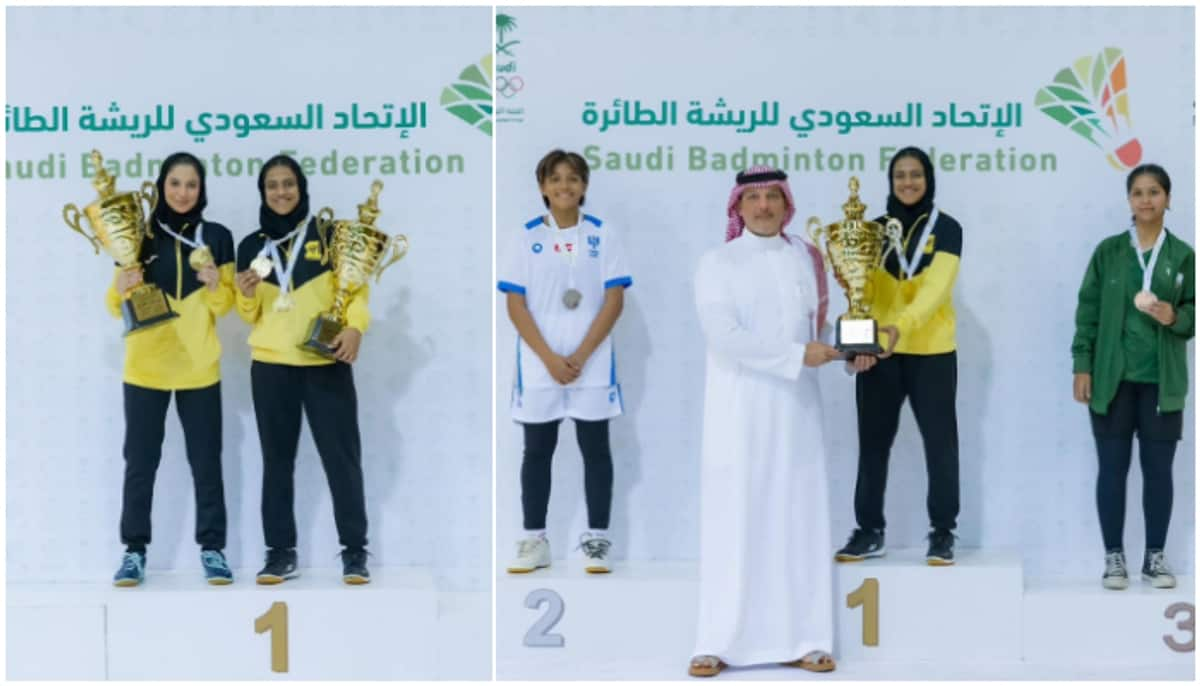 malayali girl khadeeja won two gold medals in saudi junior under 19 badminton tournament 