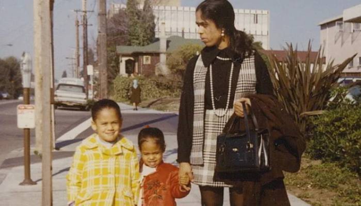 kamala harris shares childhood photo and story we are renters 