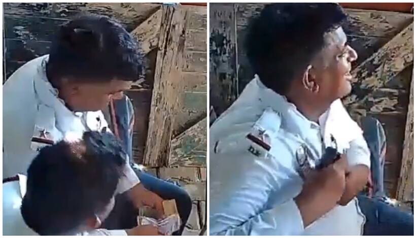 WATCH: Delhi cops suspended after viral video shows bribe money division: inquiry underway