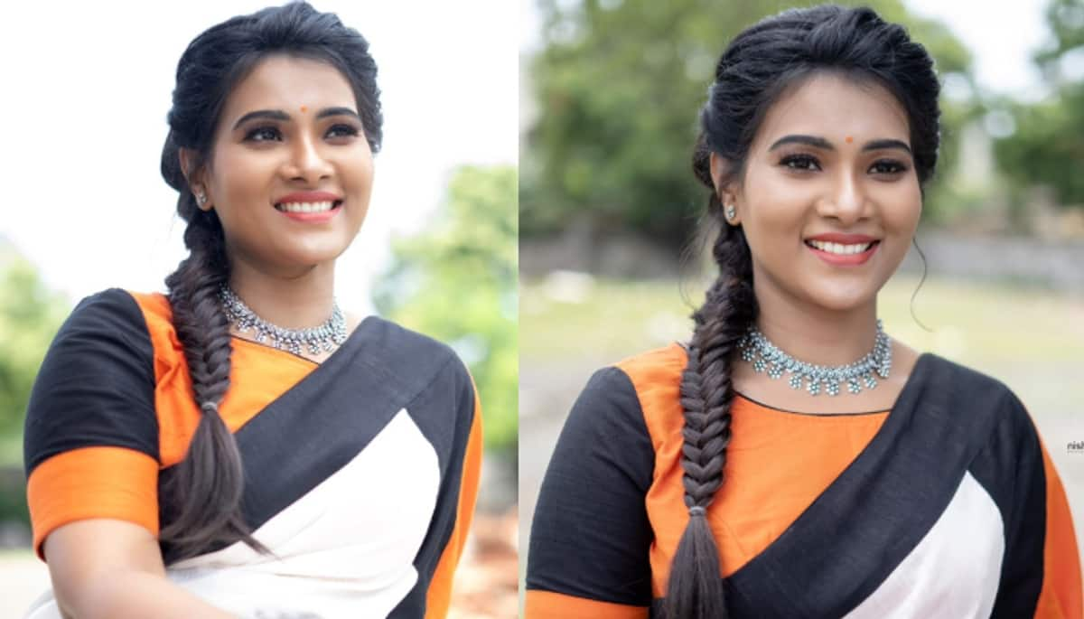 Actress Dhivya Duraisamy new look viral in social media ans