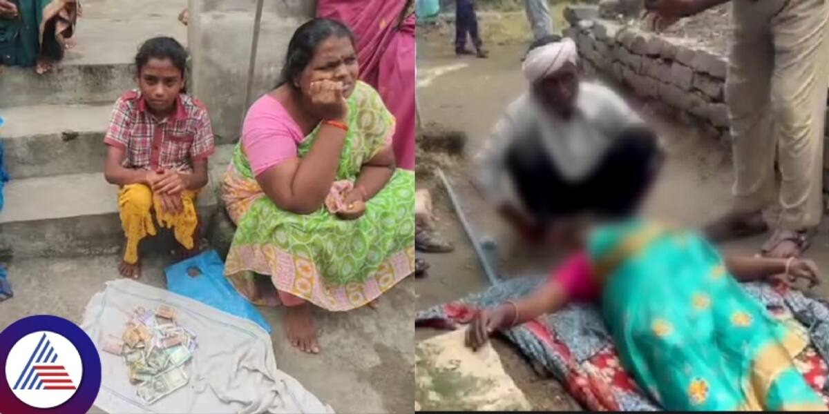 A 11 years old girl begs for her mothers funeral in telangana video went viral rav