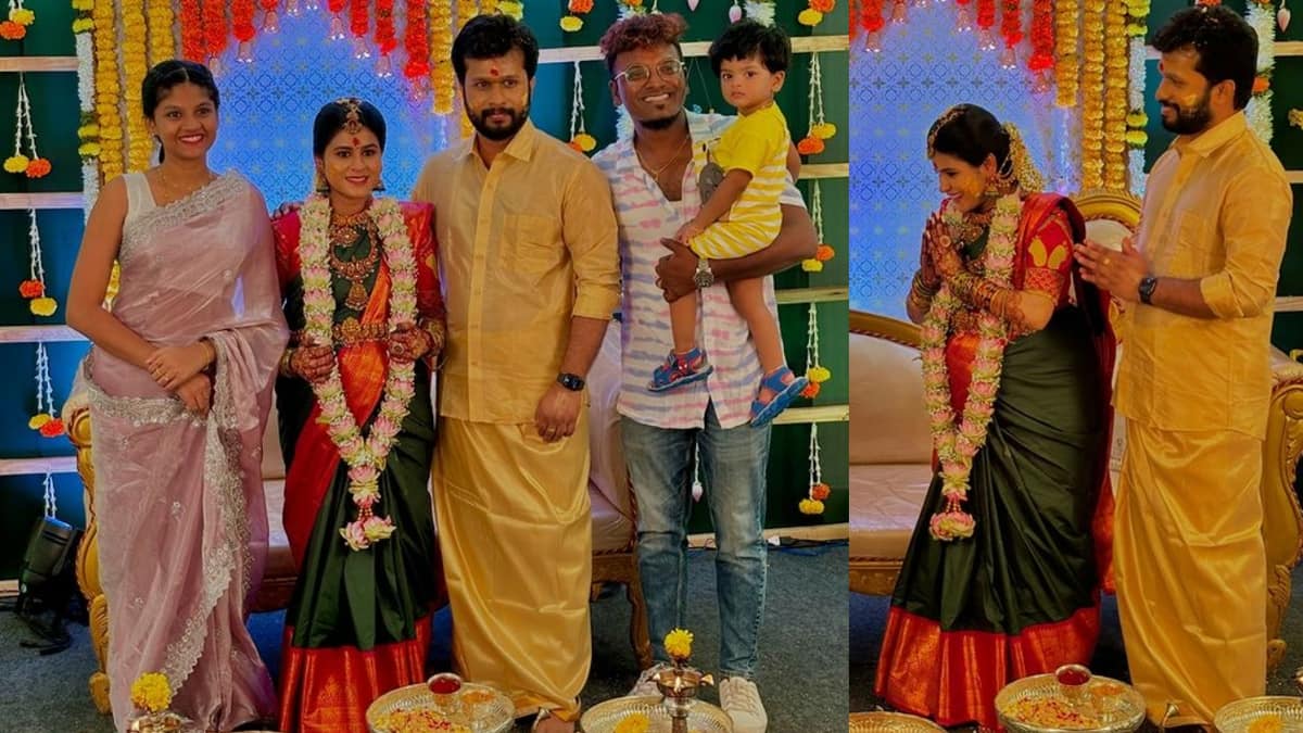 Serial Actress rithika tamilselvi baby shower photos gan