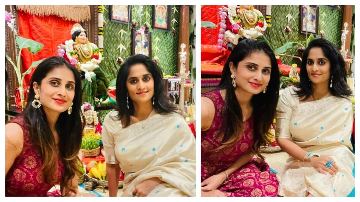 Shalini Ajithkumar Varalakshmi Nombu Celebration Photos mma