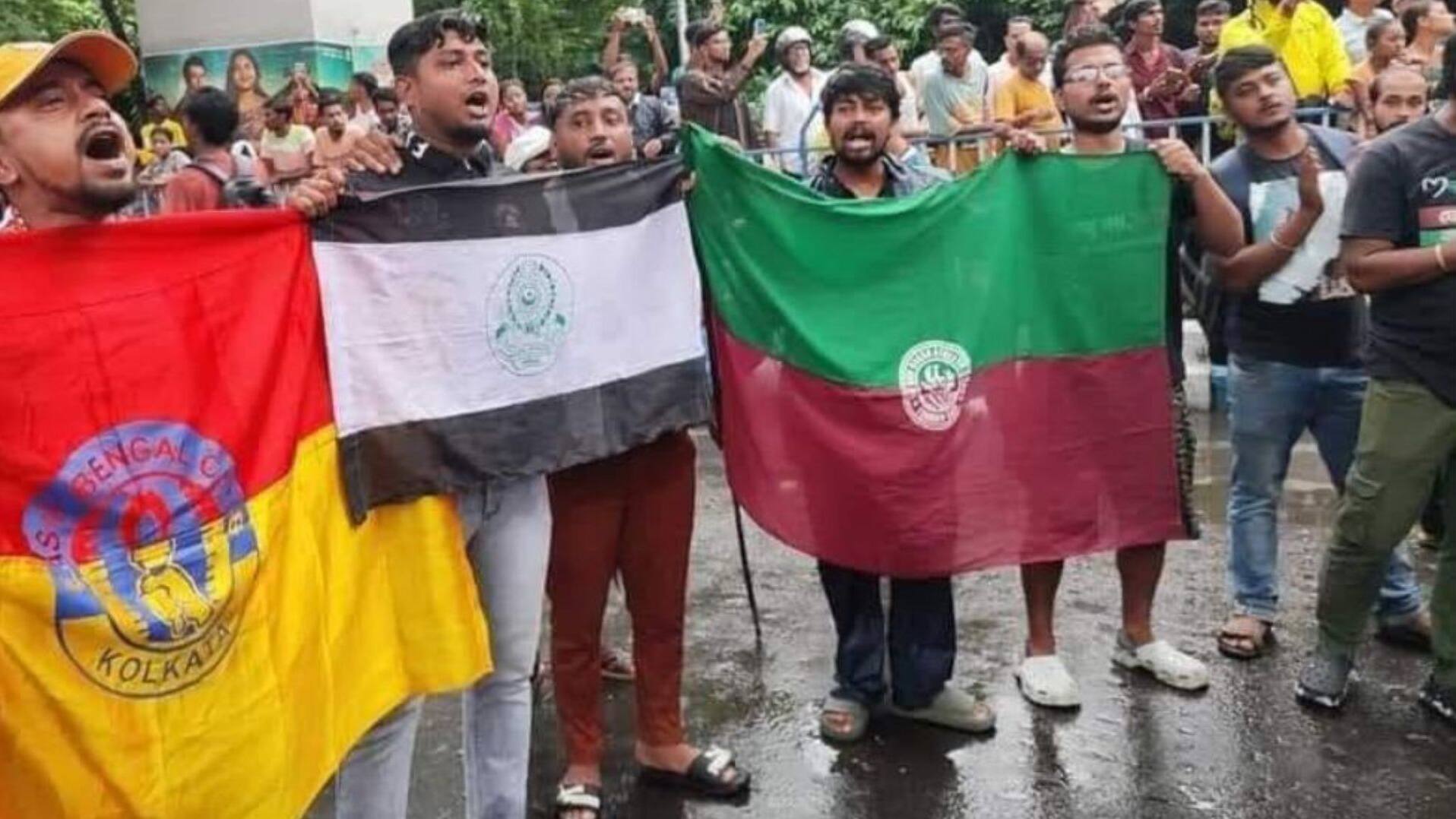 MOHUN BAGAN - EAST BENGAL PROTEST