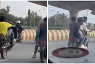 Watch Bengaluru police nab 44 for stunt riding social media reacts with Instant Karma NTI