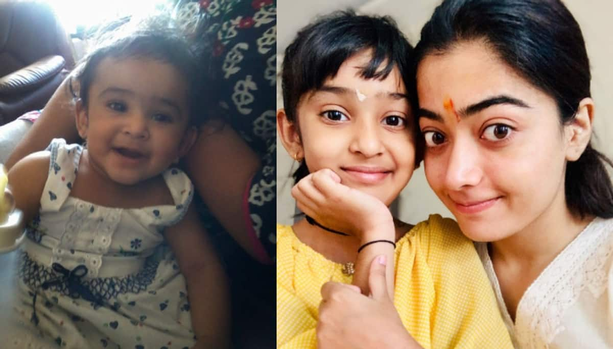 National Crush Rashmika Mandanna Shared cute pics with her little sister ans