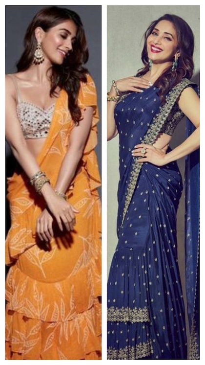 Hartalika Teej 2024 में लगेंगी सुंदर,सलोनी हसीना, चुनें 8 Ruffle saree