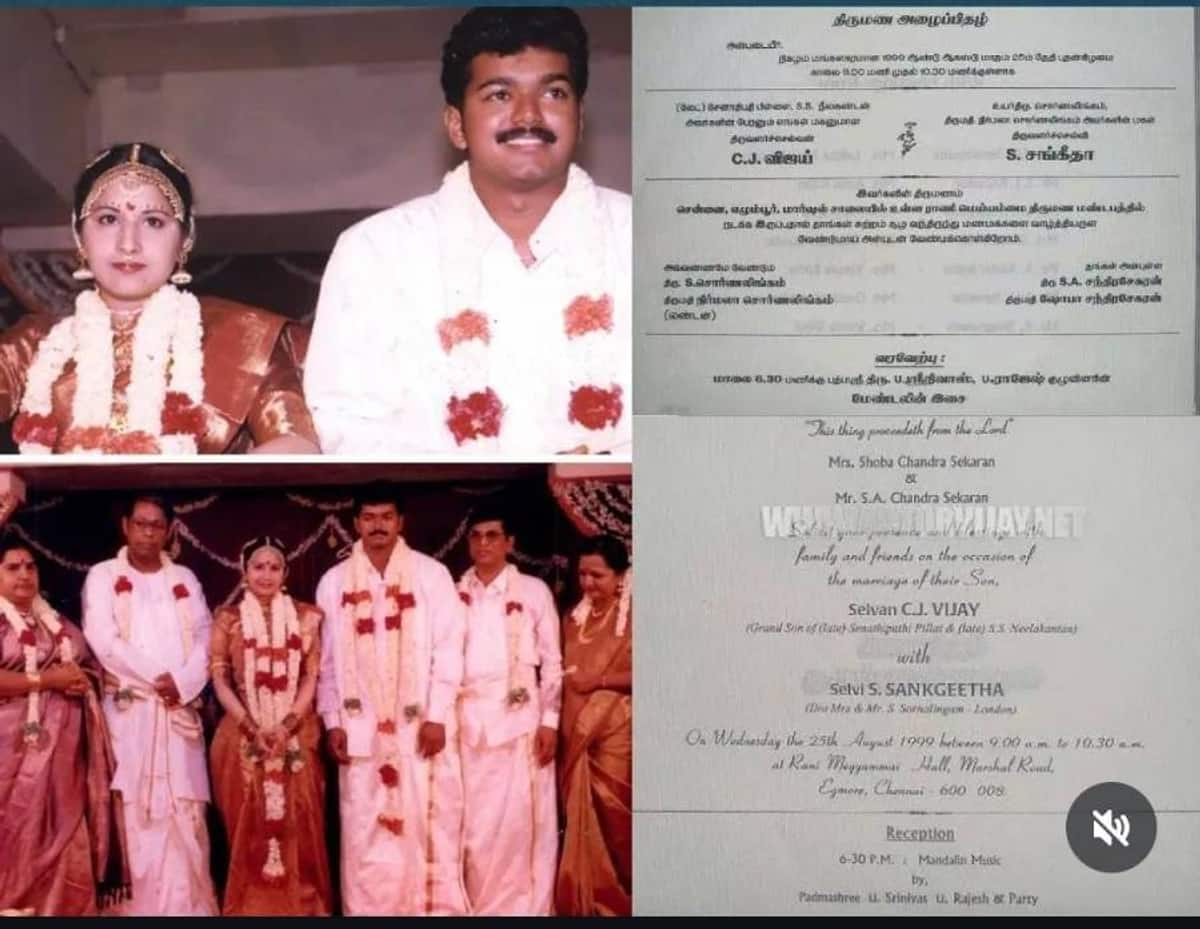 Thalapathy Vijay - Sangeetha Wedding Invitation goes viral Rya