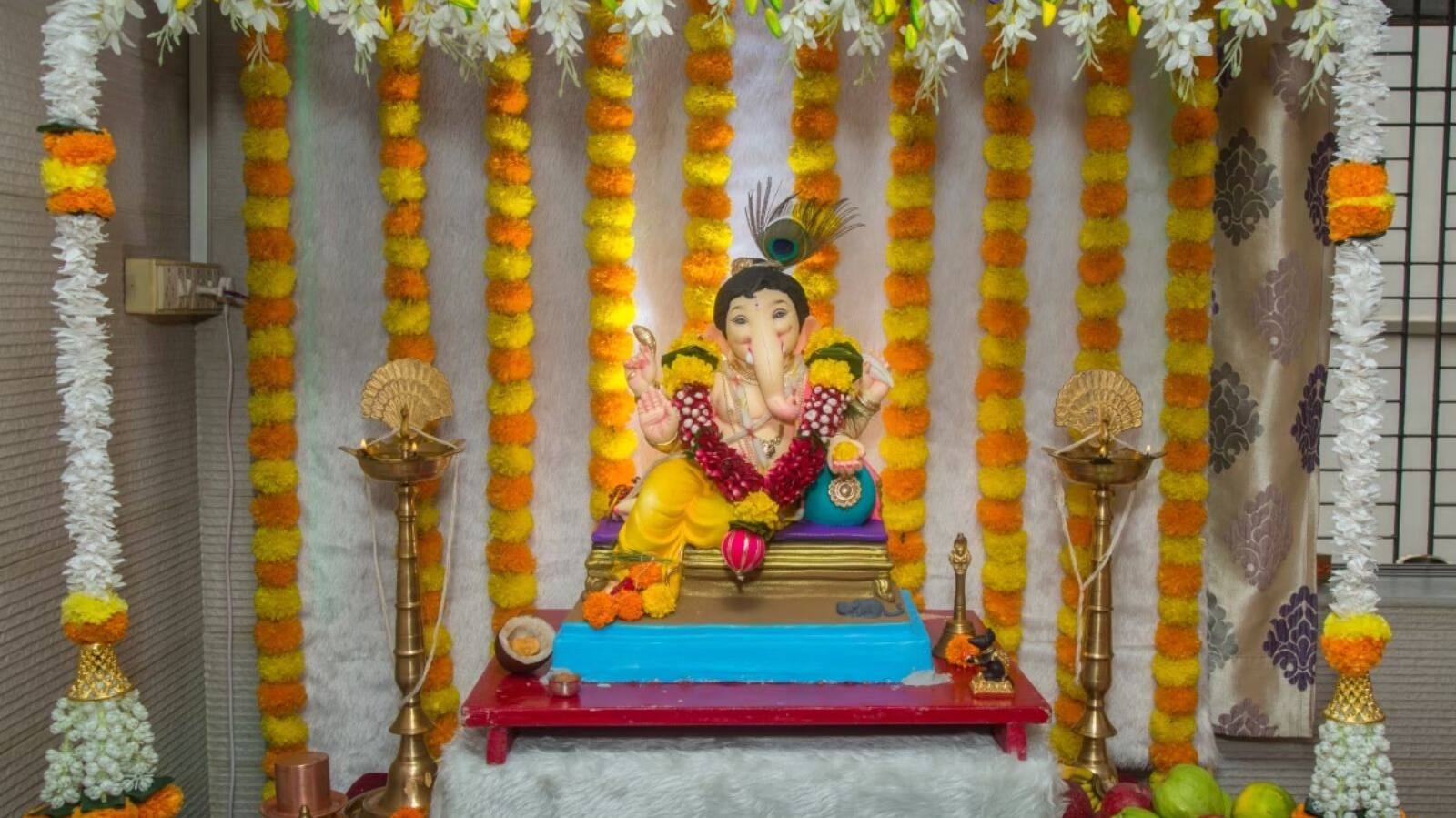 Ganpati Decoration Idea Under 500 Rupees 