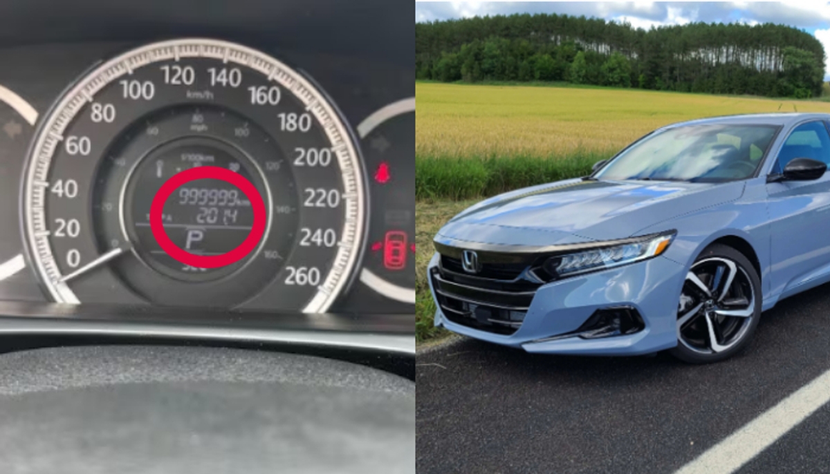 Malayali driver at Canada requests special odometer to his Honda Accord after hits 999,999 KM