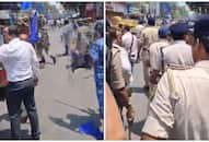 WATCH: Bharat Bandh blunder as policeman accidentally hits SDM with baton in viral video NTI