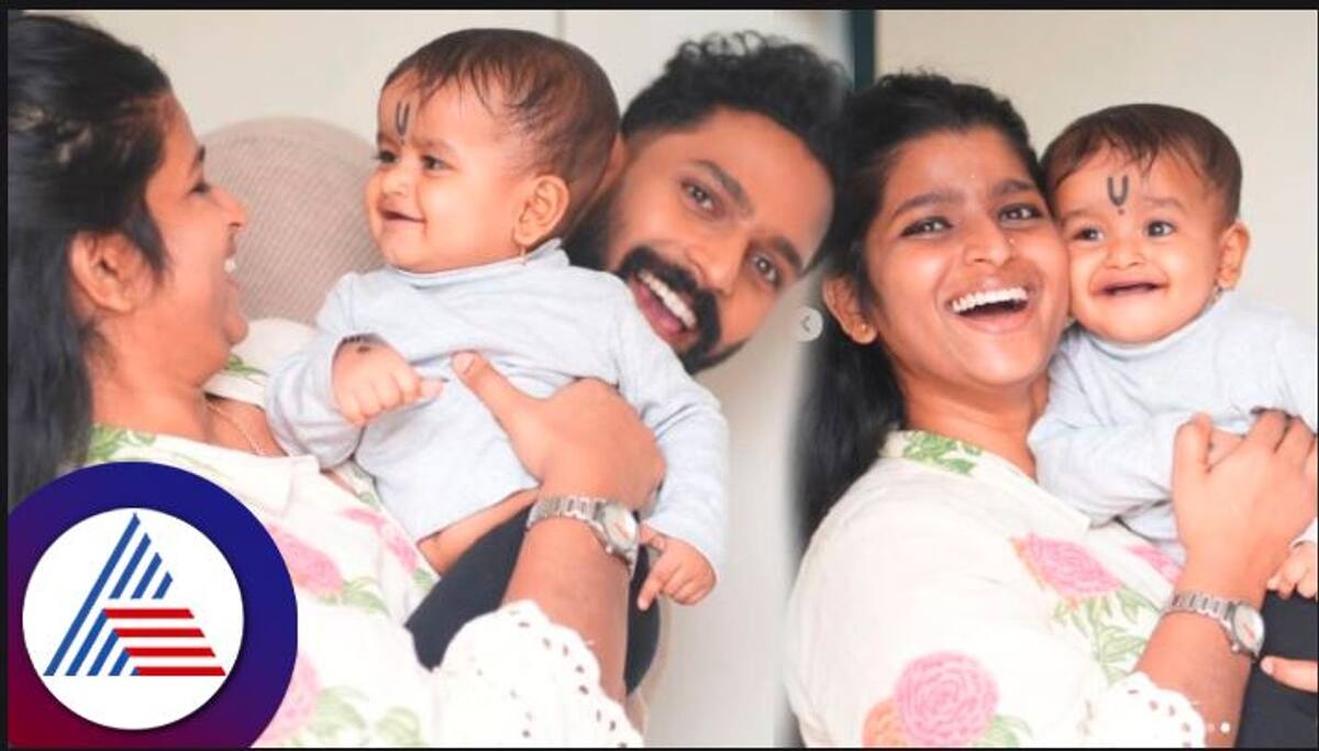 Bigg boss kannada winner Karthik sister Tejaswini mahesh son photo viral vcs