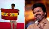 WATCH: Thalapathy Vijay reveals Flag & Anthem of newly formed political party Tamilaga Vettri Kazhagam (TVK)  NTI