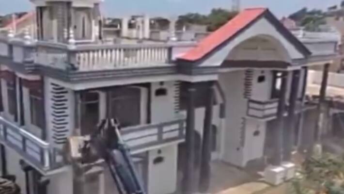 Chhatarpur Violence bulldozer 