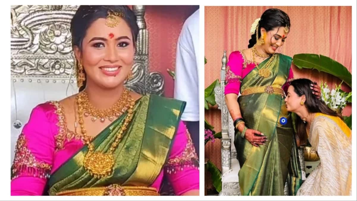 Vijay TV serial heroine Neha Gowda Blessed girl baby mma