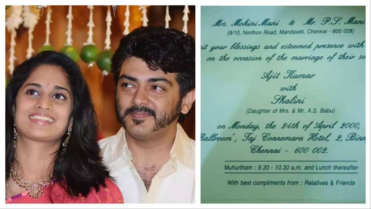 Ajith And Shalini Wedding Invitation Goes Viral mma