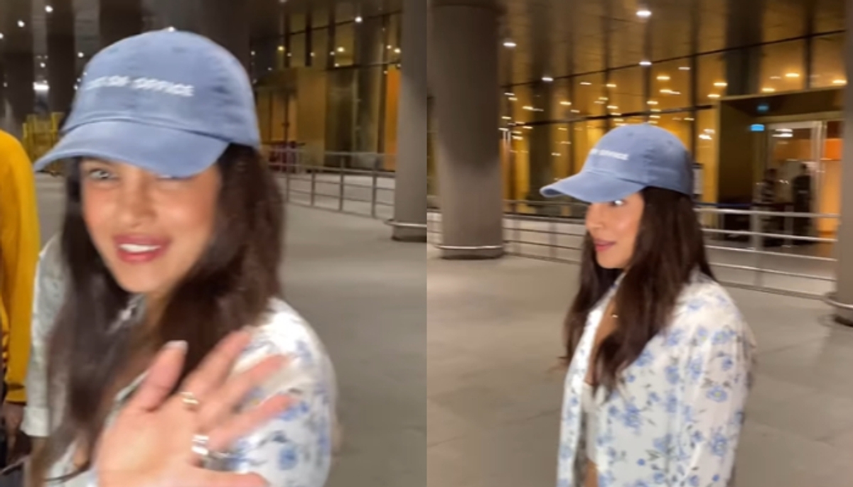 Priyanka Chopra visits Mumbai a month after the Ambani wedding; sporting chic look [WATCH] ATG