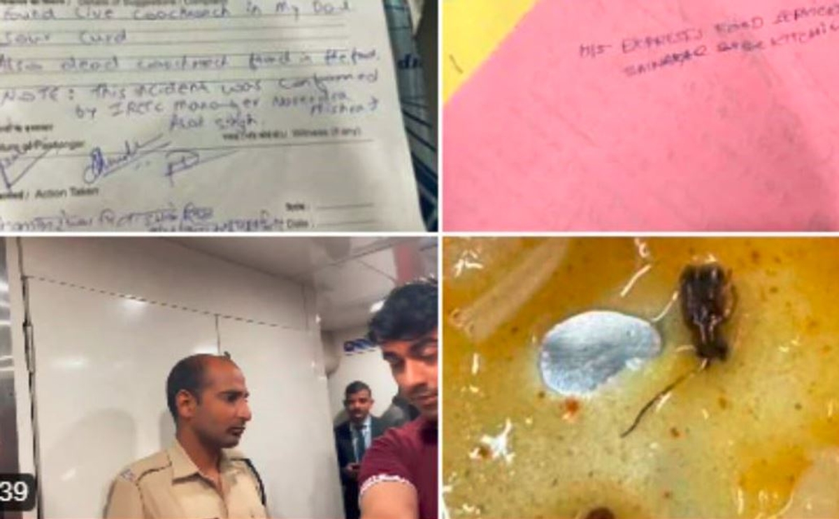 Cockroach found in daal served to a family of Shirdi pilgrims in Vande Bharat train akb