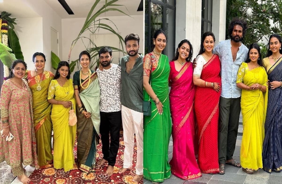 Serial actor Vijay Surya celebrates Lakshmi Puja at his home pav