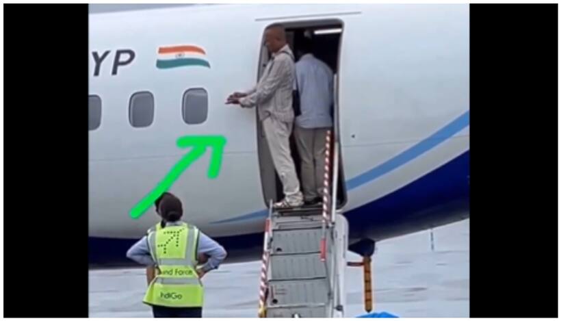 WATCH: Viral video shows man consuming tobacco while boarding plane, sparks reactions